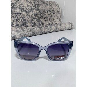 NEW Guess Transparent Blue Gradient Cat Eye Sunglasses